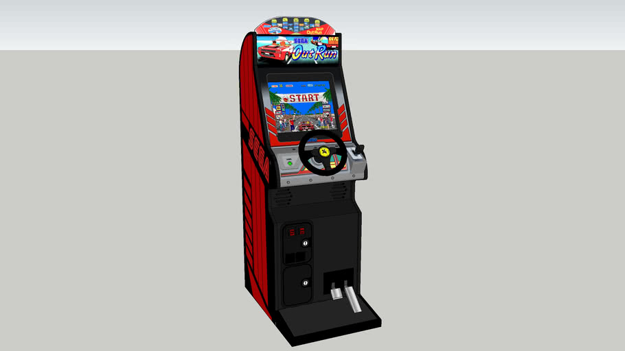 Sega Outrun Mini Arcade Game 3d Warehouse
