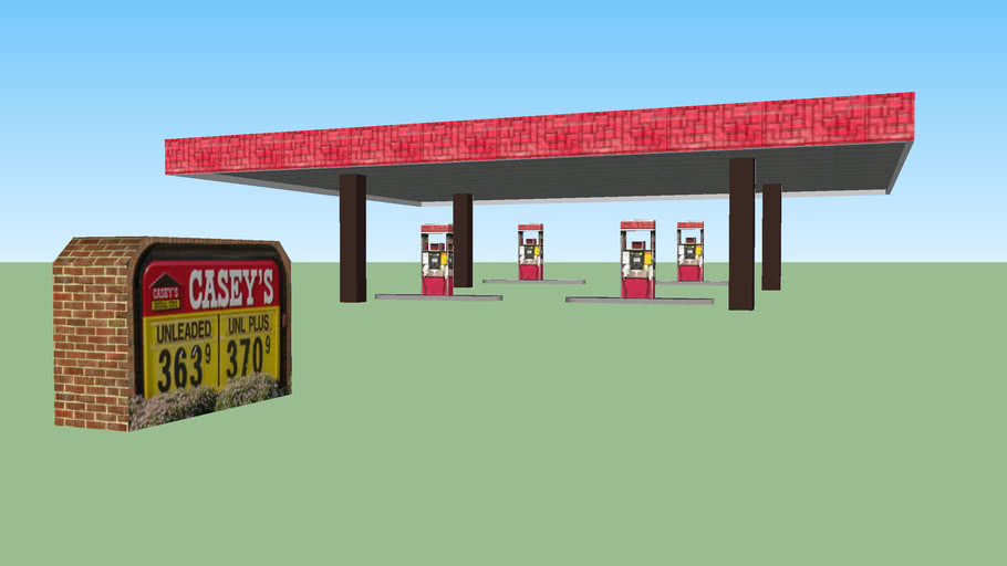 Casey's Gas Station 3D Warehouse