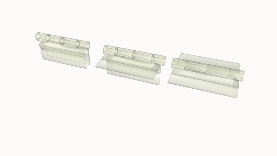 hinge, acrylic, McMasterCarr 11185A141 3D Warehouse