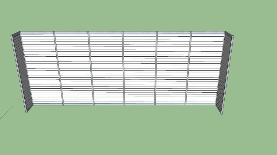 10' x 20' MDS Slatwall | 3D Warehouse