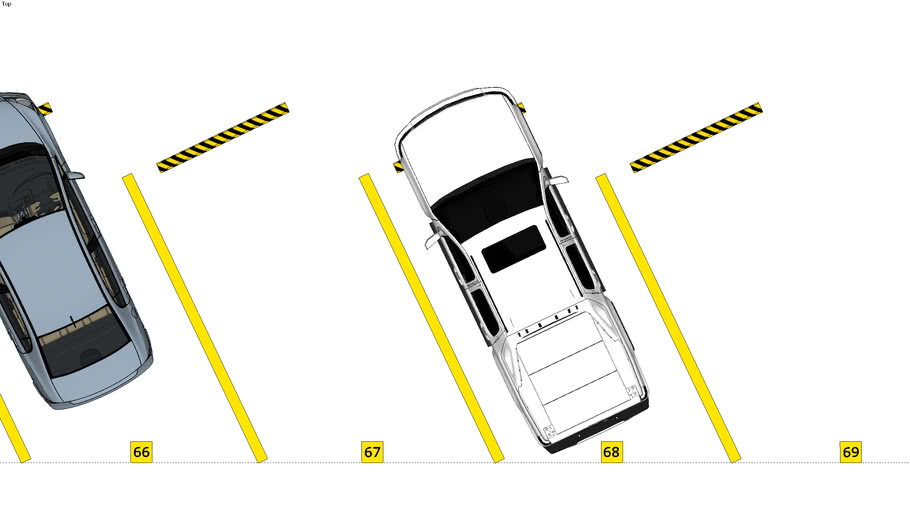 PARKING SLOTS, NUMBERS 3D Warehouse