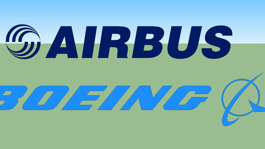 Authentic Airbus/Boeing Fonts 3D Warehouse