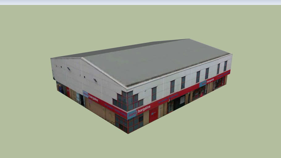 hull, Holderness Road, Home Bargains 3D Warehouse