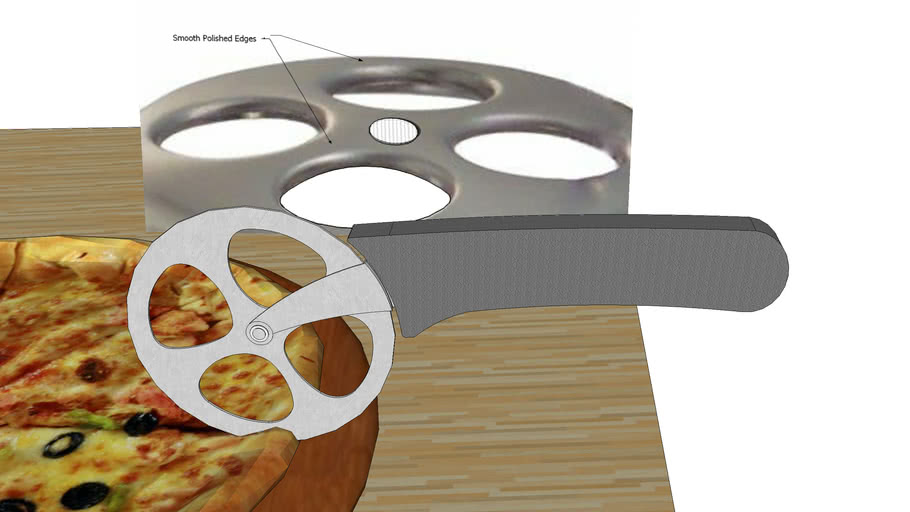 Quirky Pizza Cutter 3D Warehouse