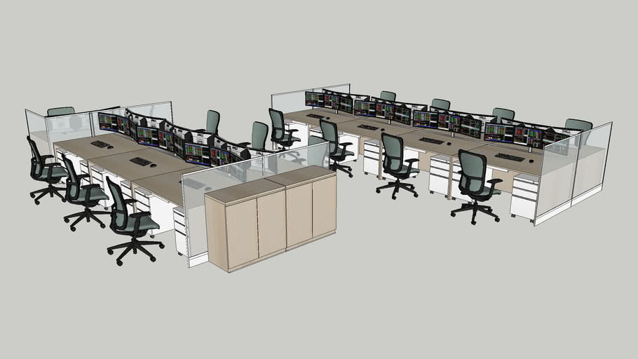 Das Dealing Desk I 交易桌第一代 3d Warehouse