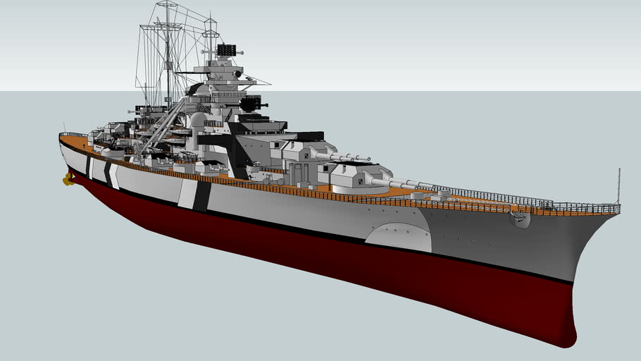 kms bismarck | 3D Warehouse