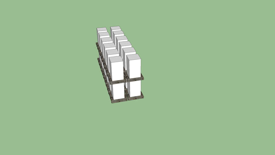 Double Stack Pallet (2x2x6) 3D Warehouse