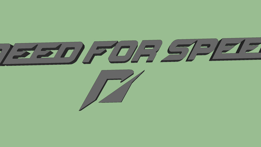 3D Need For Speed Logo & Text | 3D Warehouse