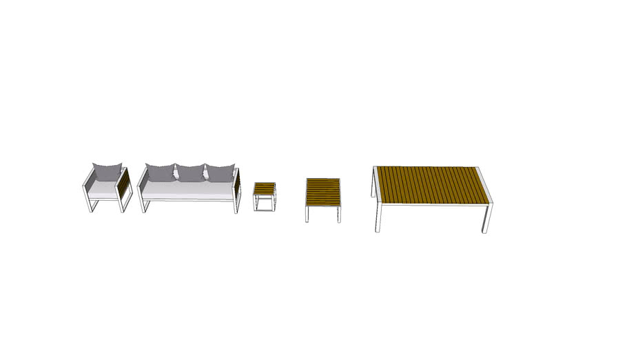 Fudji Outdoor Furniture MODANI 3D Warehouse