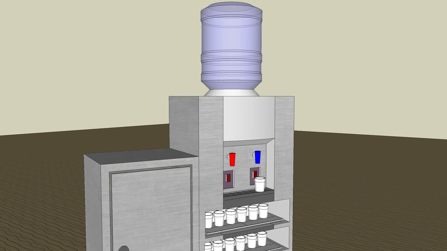 Automatic Water Dispenser with Sensor 3D Warehouse