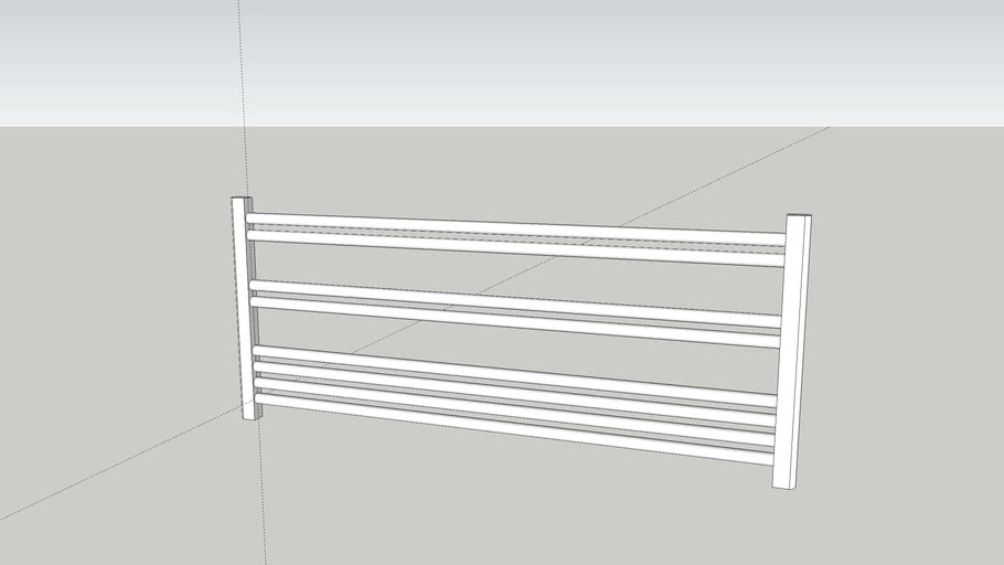 Neptune / Nova Horizontal Towel Rail 500 x 1222 24152 3D Warehouse