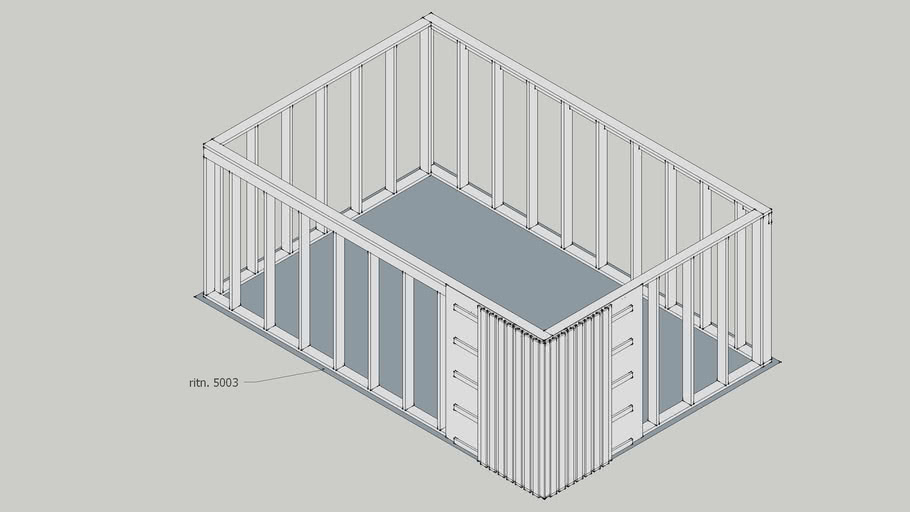 Attefall hus, 25m2, Ritning 5003 | 3D Warehouse