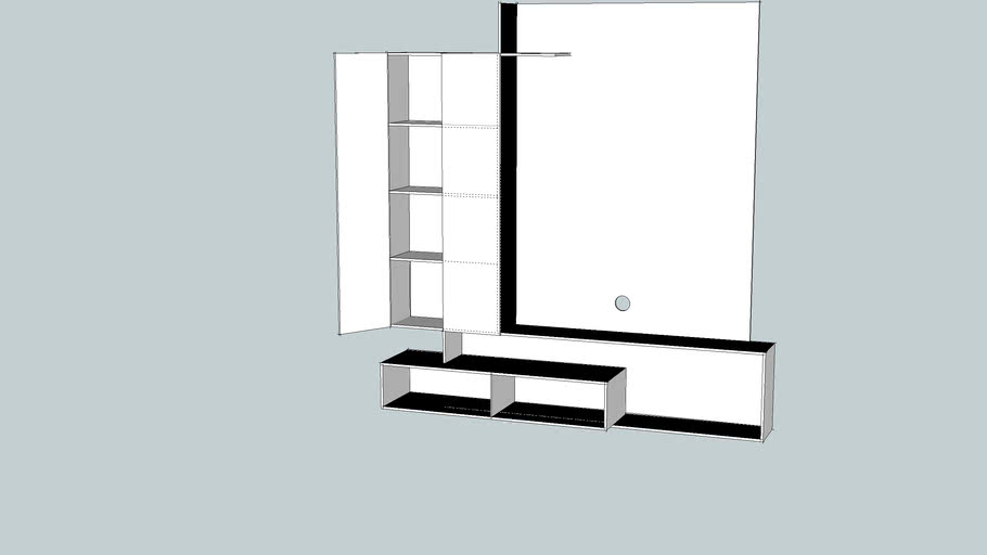 MUEBLE DE TV PLASMA LCD 2 | 3D Warehouse