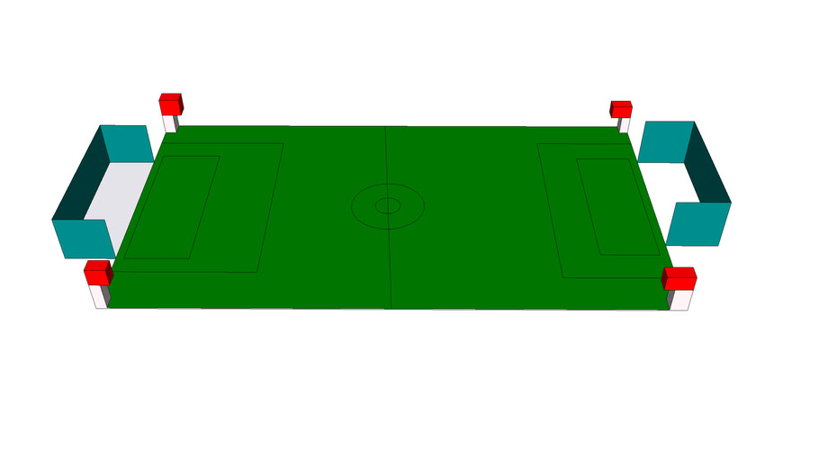 Simple Soccer Pitch 3D Warehouse