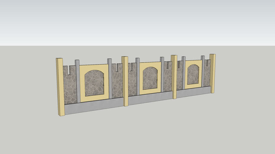 boundary wall 3D Warehouse
