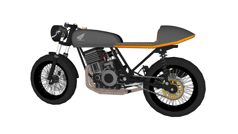 Cafe Racer 3D Model Photos