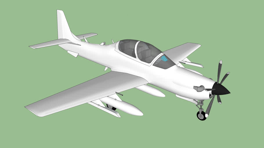 Embraer Emb 314 Super Tucano Template 3d Warehouse