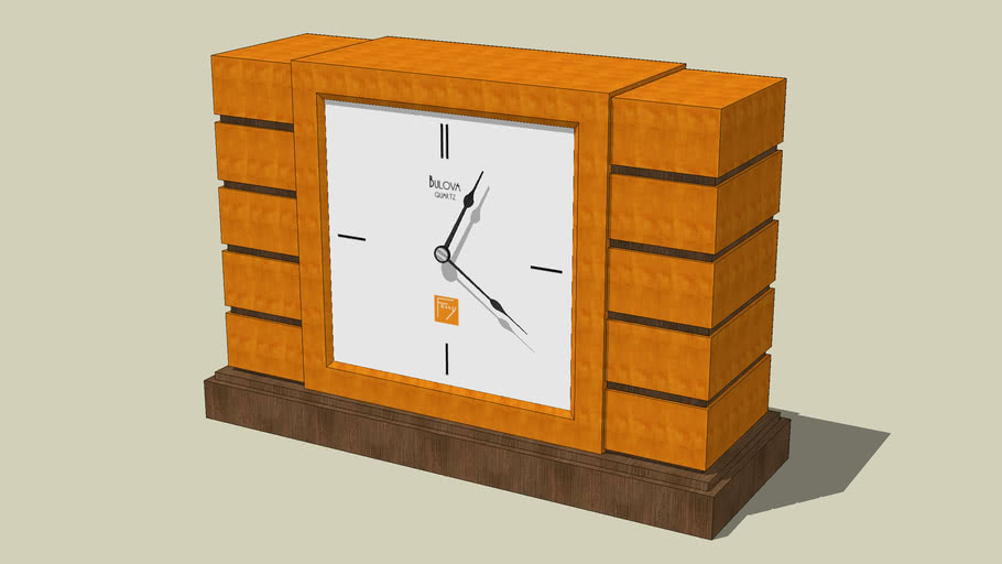 Frank Lloyd Wright Usonian Mantel Clock 3d Warehouse