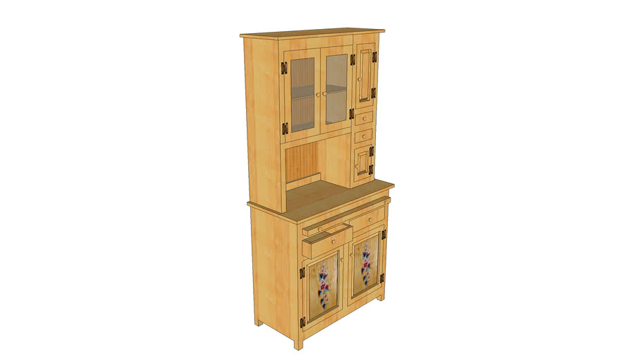 Microwave Hutch 3d Warehouse