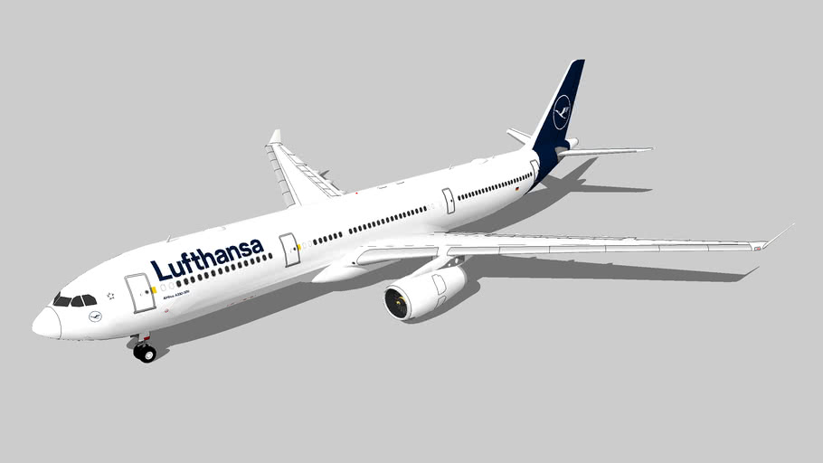 Lufthansa Airbus A330 343 3d Warehouse