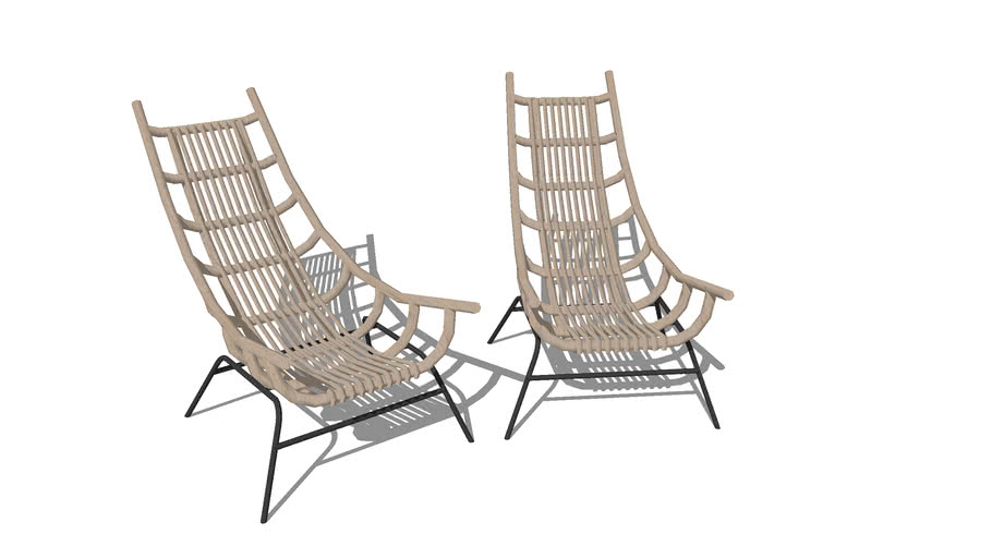 rattan chairs 39 3D Warehouse