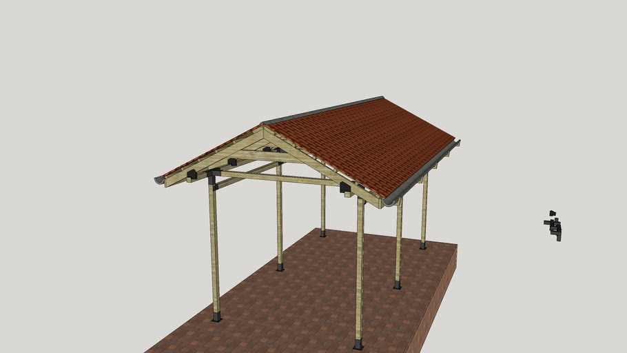 Создание проекта беседки в sketchup