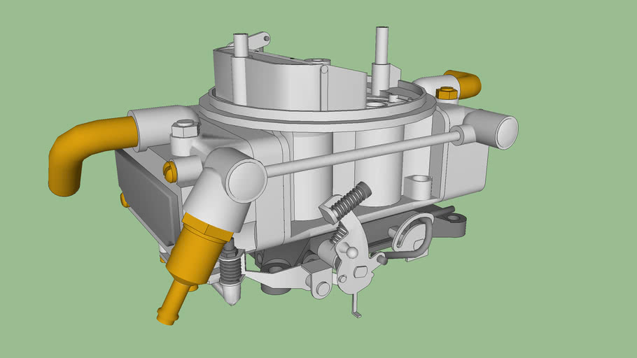 4180C carburetor used by Ford on their 302 V8 engine. 3D Warehouse