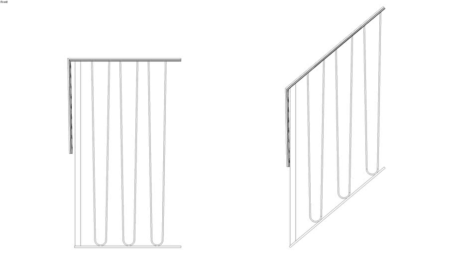 Stairs Metal Handrail | 3D Warehouse