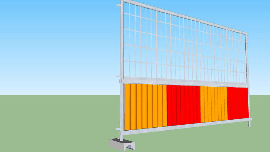 Barriere de chantier version Longue 3D Warehouse