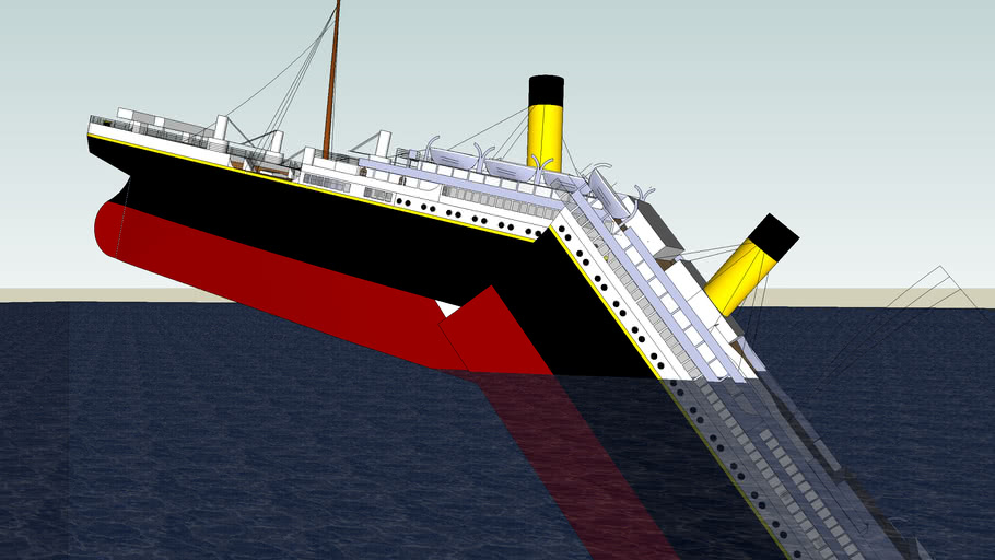 How To Draw Titanic Splitting In Half