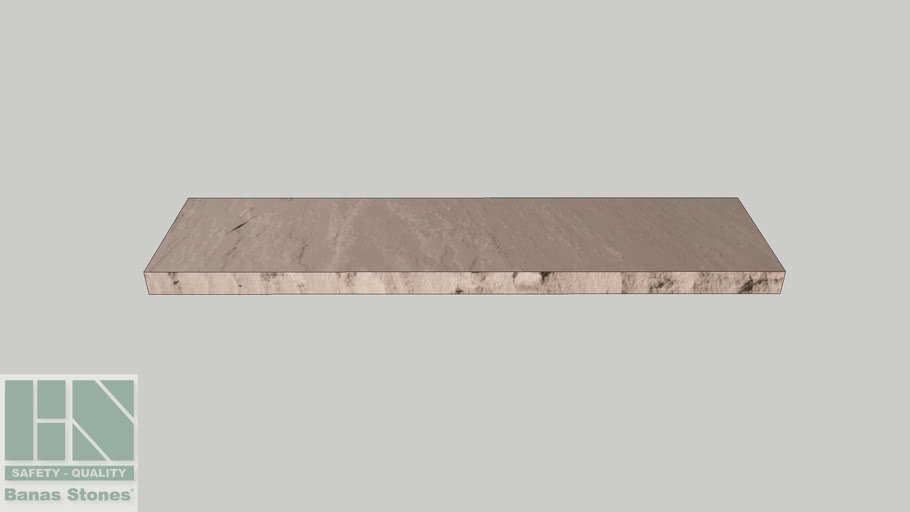 Banas® Stones Premium Natural Wall Coping - 12" x 48" - Banas® Flint RF4
