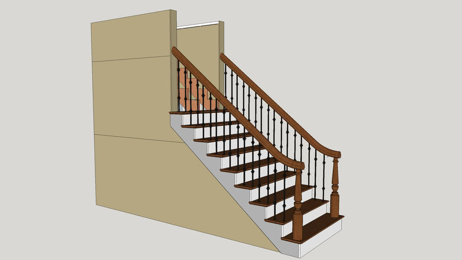 Straight Stairs | 3D Warehouse