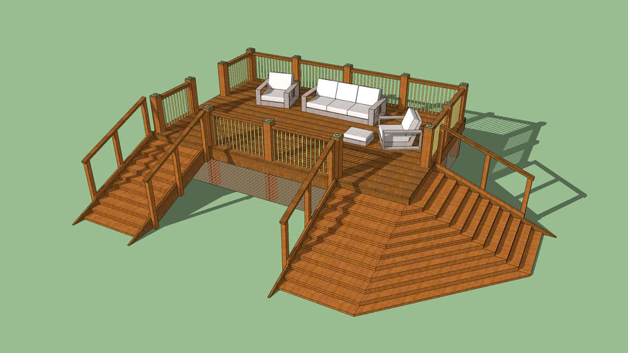 House deck 3D Warehouse