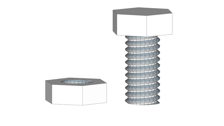 Nut and Bolt 3D Warehouse