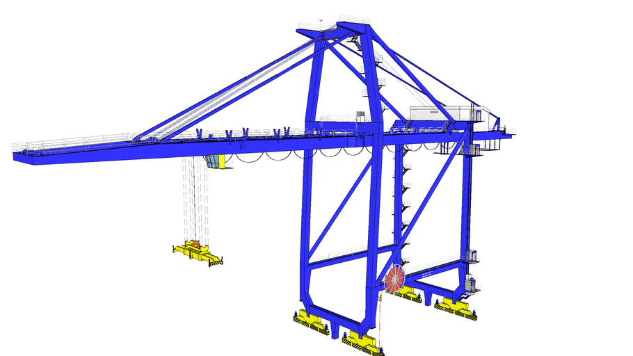 s to s container crane 3D Warehouse