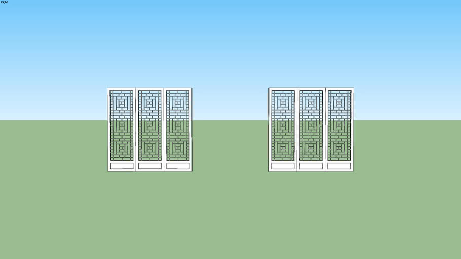 japanese door partition wall korean decored partition wall 3D Warehouse