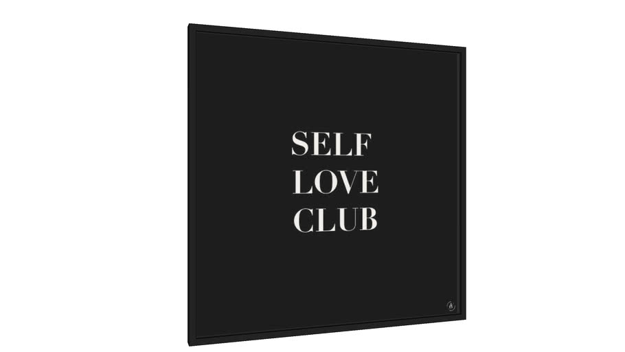 Quadro Self love club black - Galeria9, por Larissa Grace