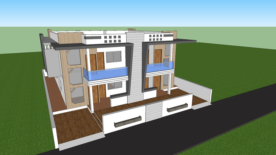 Modern Exterior Elevation | 3D Warehouse