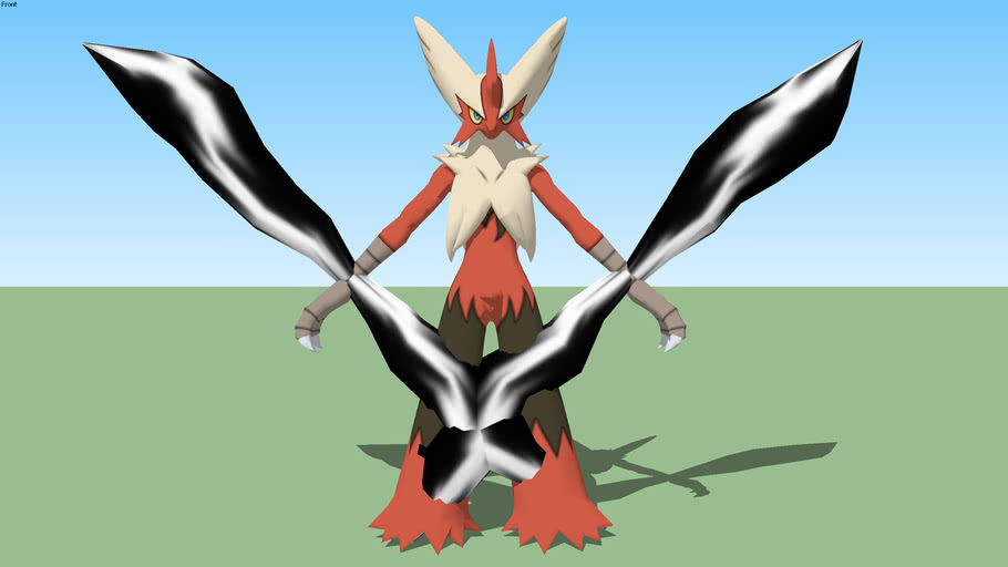 Mega Blaziken Pokemon Omega Ruby And Alpha Sapphire 3d Warehouse