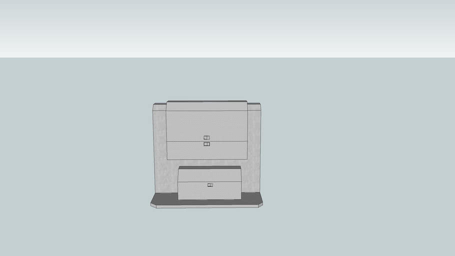 Semi Cabinet Style Headache Rack | 3D Warehouse