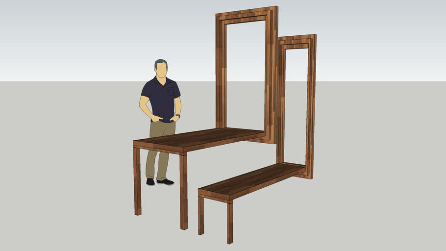 Folding Hanging Table and Chair 3D Warehouse