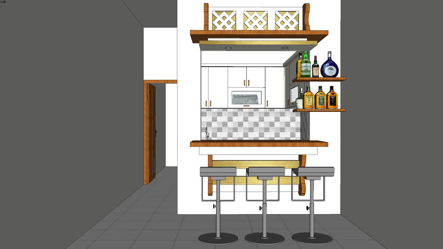 simple minibar 3D Warehouse