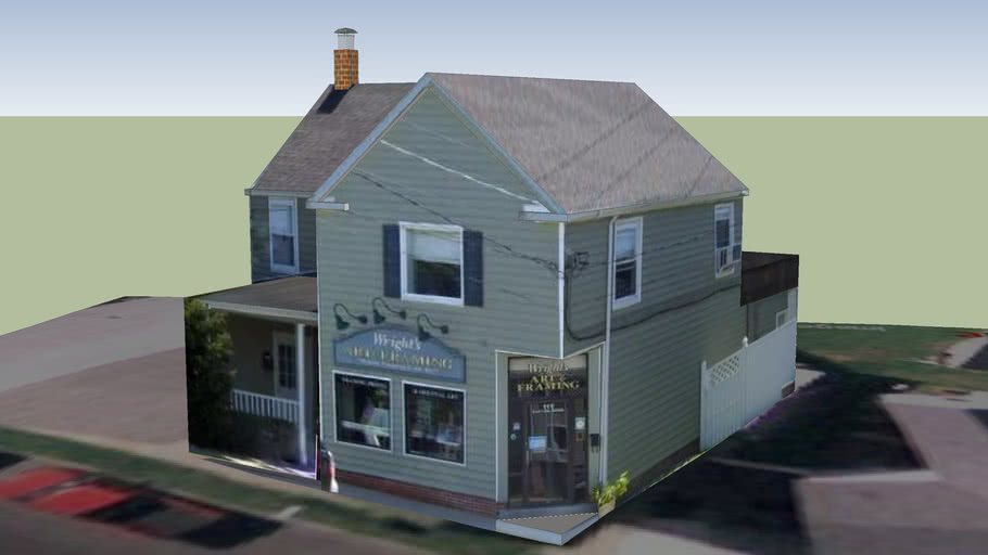 Wright Art and Framing Shop near the Cambridge, MD waterfront 3D