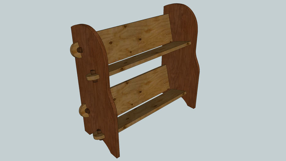 Two Tier Bookshelf 3d Warehouse