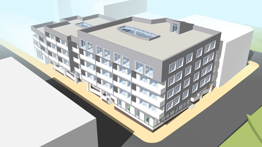 5 Storey Residential Building 3d Warehouse