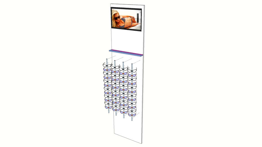 Optometrist display wall
