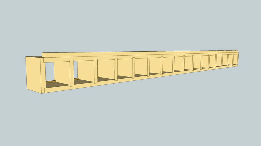 Bin Rack For Sliding Door Shop Cabinet 3d Warehouse