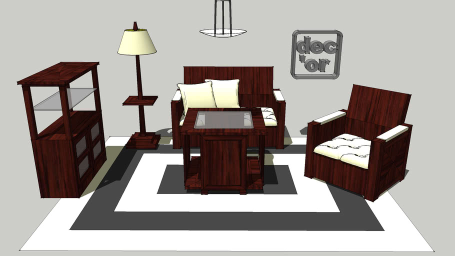 Art Deco Furniture Set 001 3d Warehouse