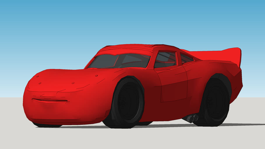 Disney Pixar Cars Lightning McQueen (template) 3D Warehouse