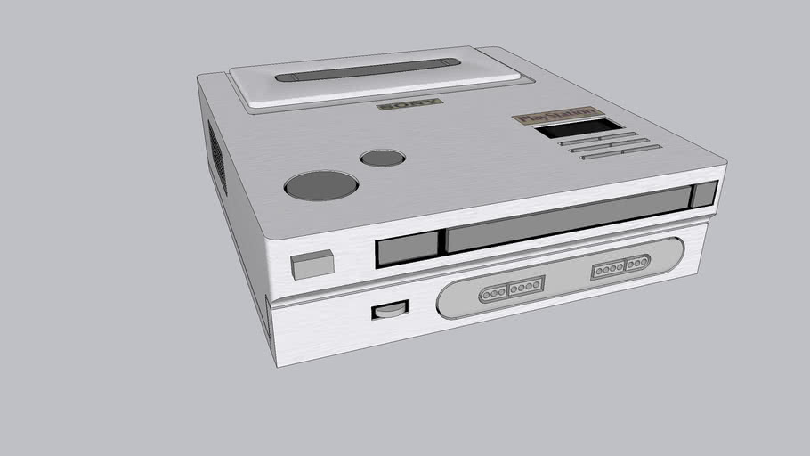 Sony Nintendo Playstation prototype | 3D Warehouse